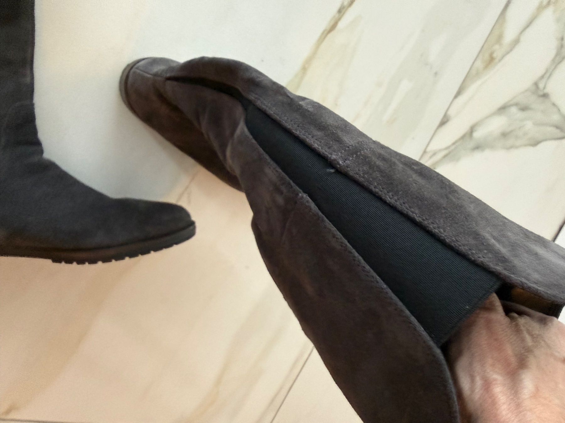 Gabor Scarpe da donna: Gabor Stiefel, XL Schaft, echtes Wildleder, Grösse 38.5 – Nuovo (secondo la descrizione) da Langnau am Albis venduto da ste_2zdt 4
