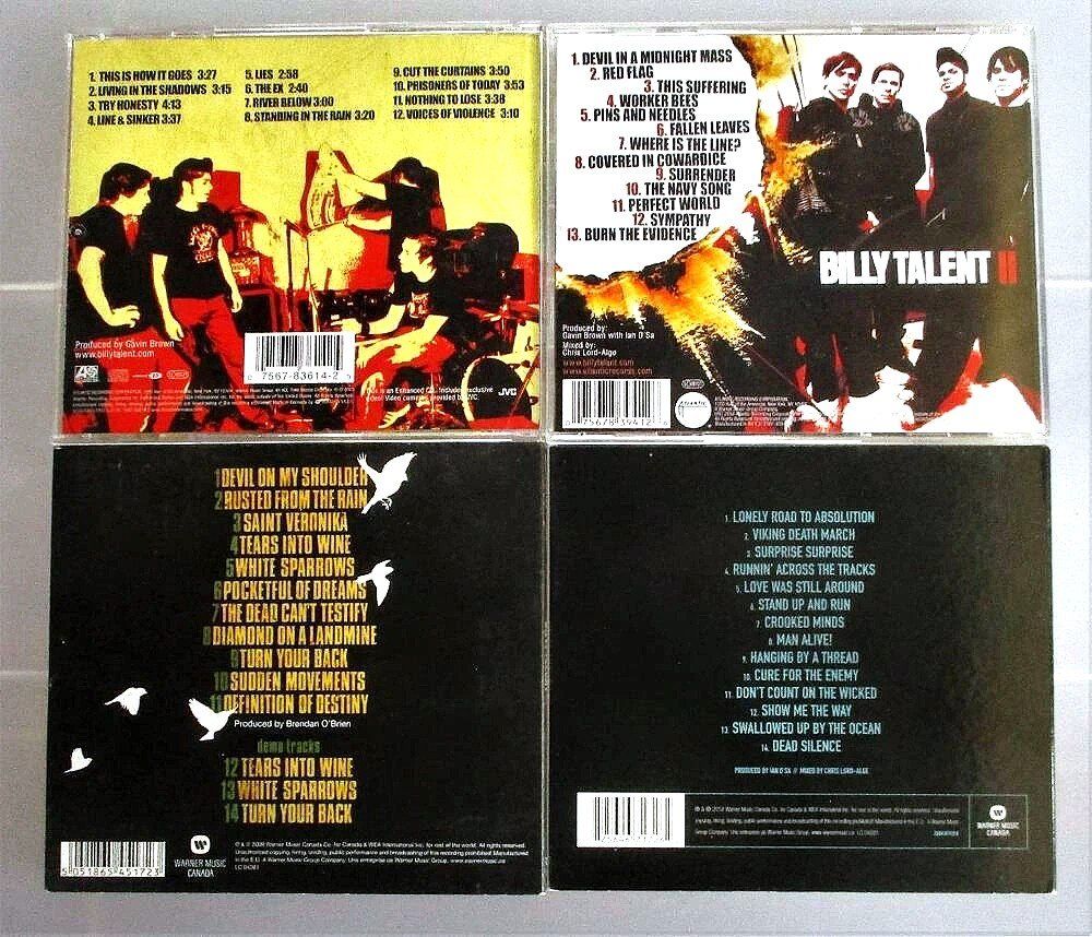CD: BILLY TALENT - 4 CD Set – Usato da Wattwil venduto da Muriel11 1