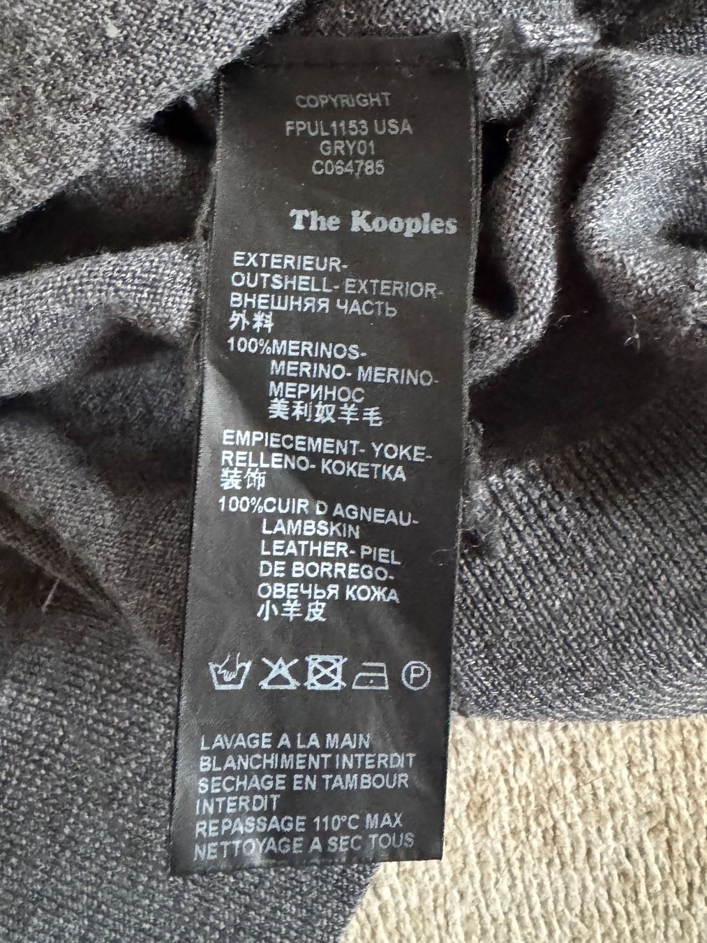 Kooples Maglioni & Felpe: Pull gris mérinos The Kooples – Usato da Pully venduto da ana_2kcm 3