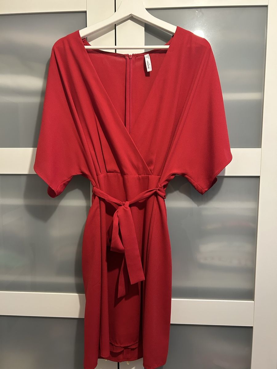 Mango Vestiti: Damen Kleid Mango rot – Usato da Biglen venduto da miodtij
