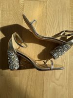 Elegante Sandalen mit Strass, Gr. 9 (40), ideal für Partys