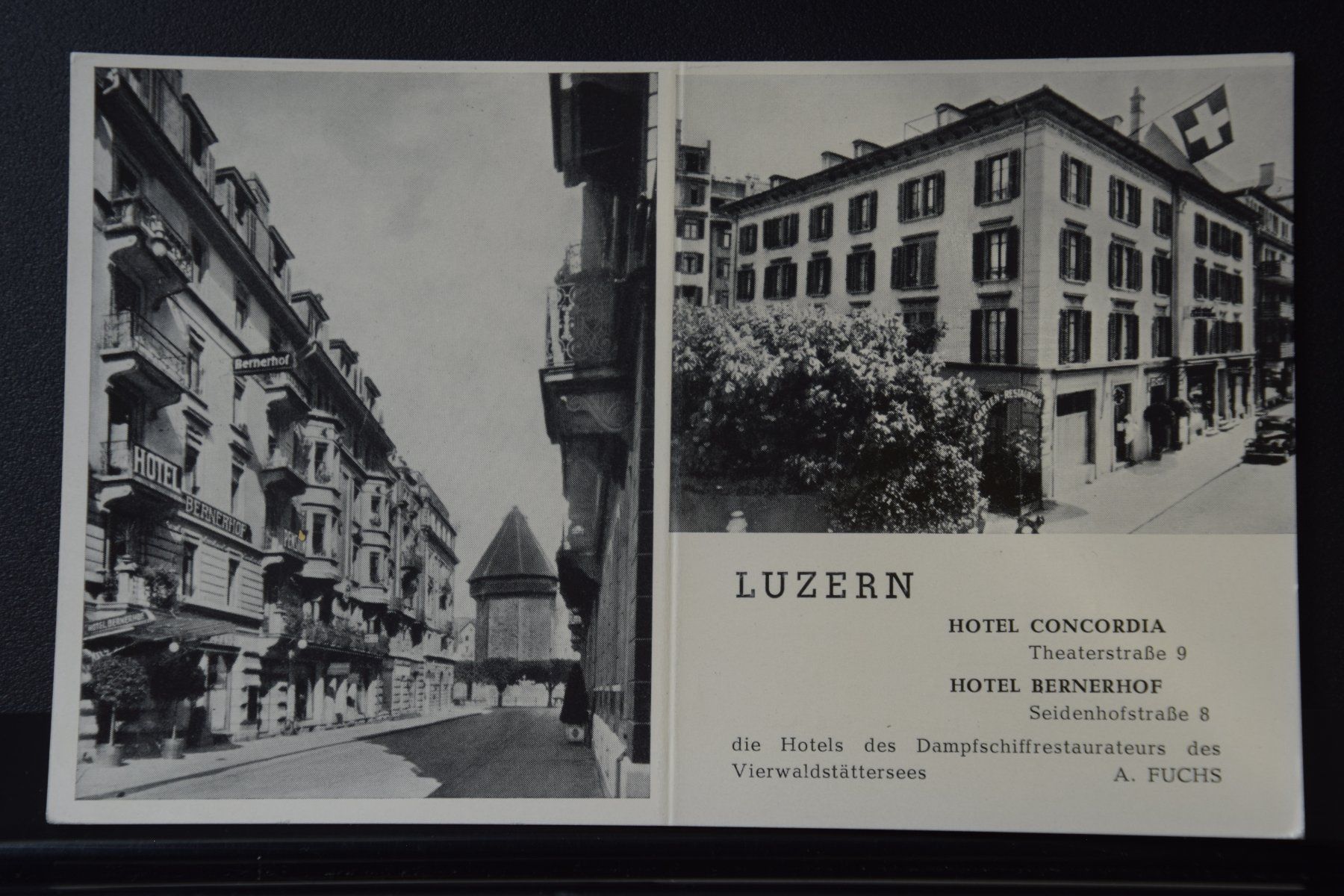 Ansichtskarten: AK Luzern, Bernerhof /Concordia – Gebraucht aus Luzern von CH2018