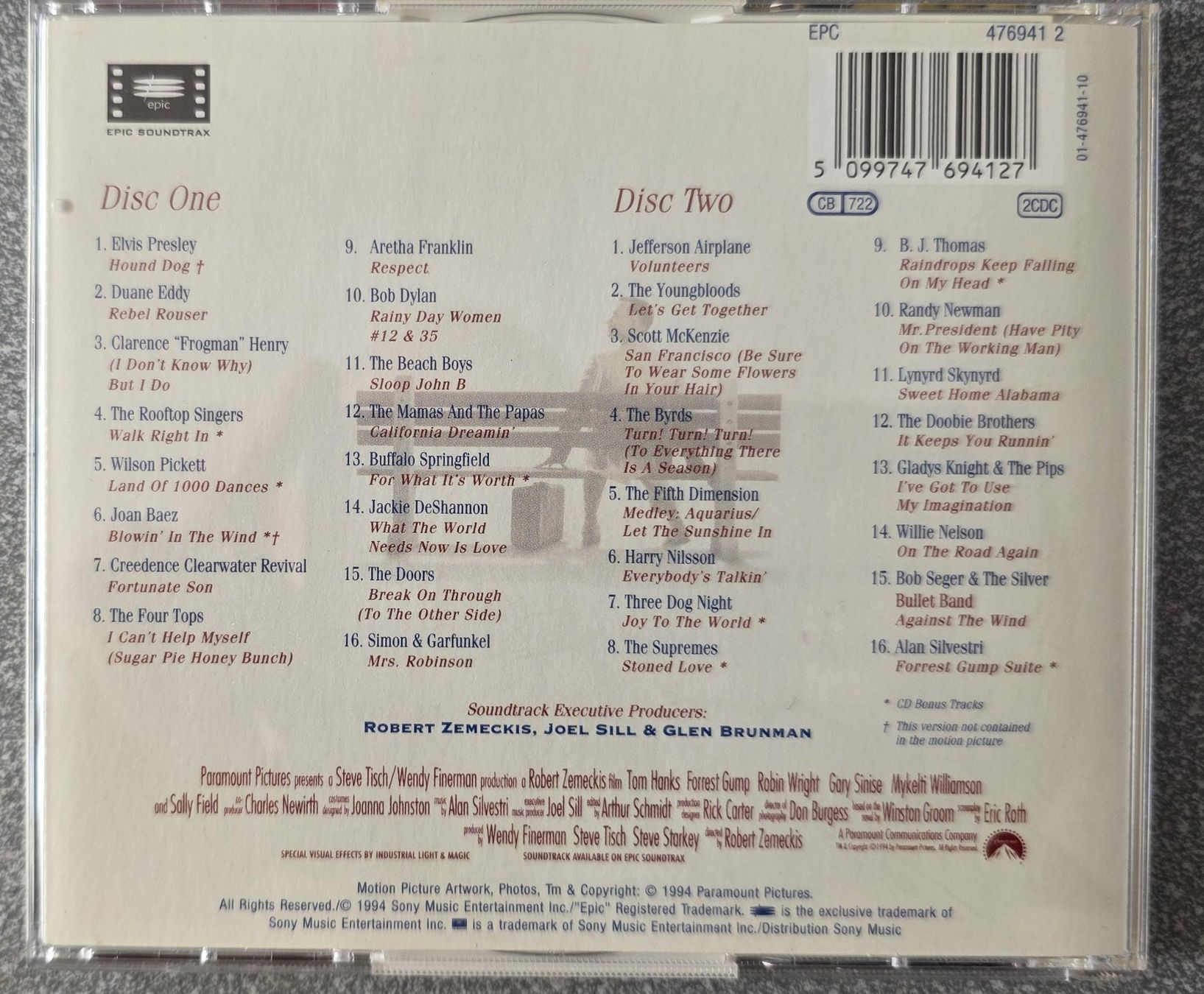 CDs: Forrest Gump - Original Motion Picture Soundtrack CD – Gebraucht aus Oetwil am See von fineli2 1