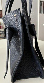 Borse da donna: Visona Lederhandtasche dunkelblau – Usato da Baar venduto da Elisabeth075 1