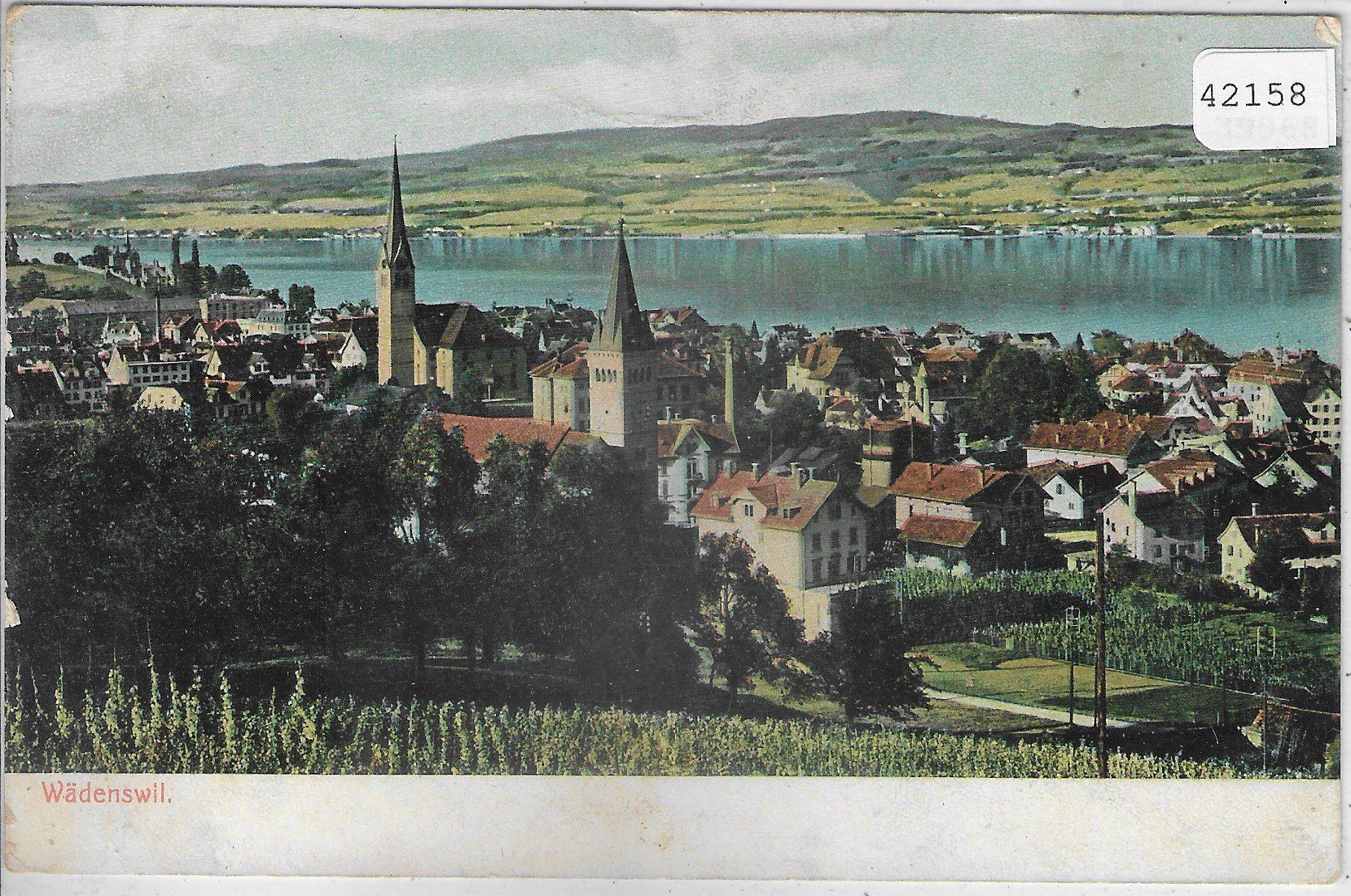 Cartoline postali: Wädenswil - Generalansicht – Usato da Ettingen venduto da Kartenplanet