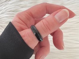 Bague en agate noire
