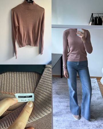 NOISYMAY sweater pale pink like new (size S)