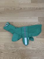 Dog raincoat frog design green size 2XL 