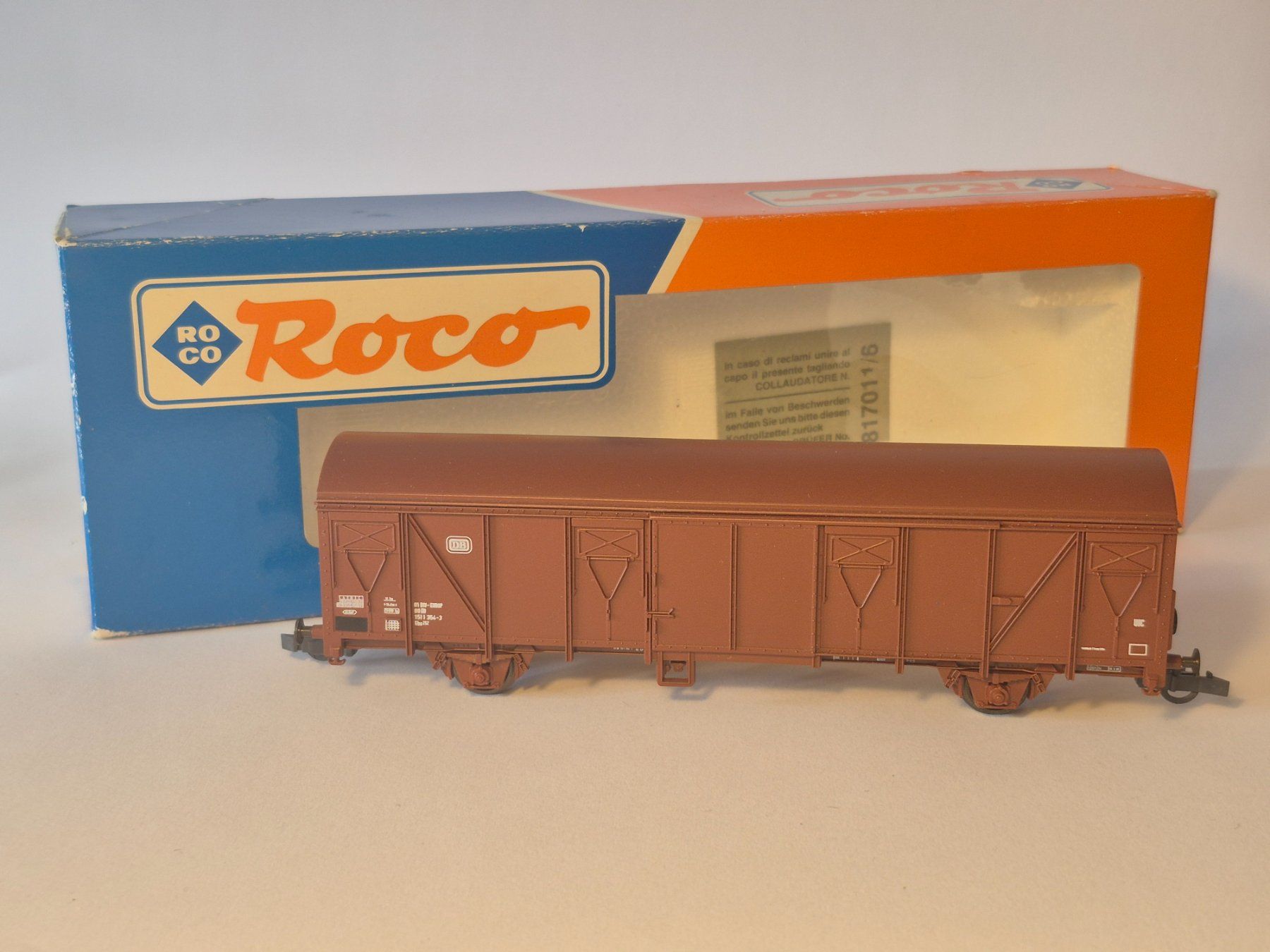 Roco Modellini di ferrovie: Roco Güterwagen - DB - Nr. 46409 – Usato da Zürich venduto da Ricola_Citron 2