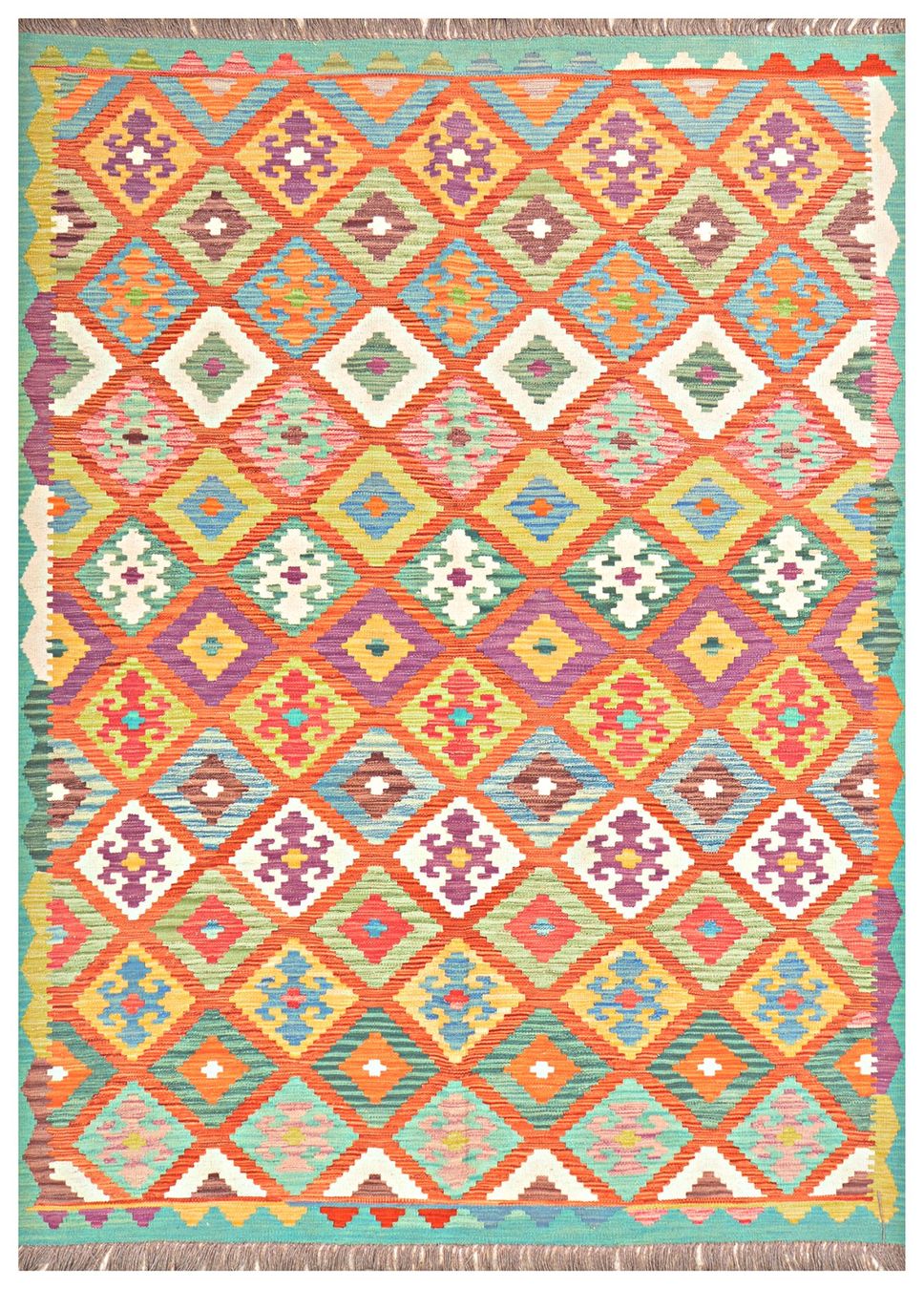 Kelim Tappeti: Oriente Kelim Teppich 170x240 Cm – Nuovo e nell'imballaggio originale da Lahore venduto da Fairways79 4