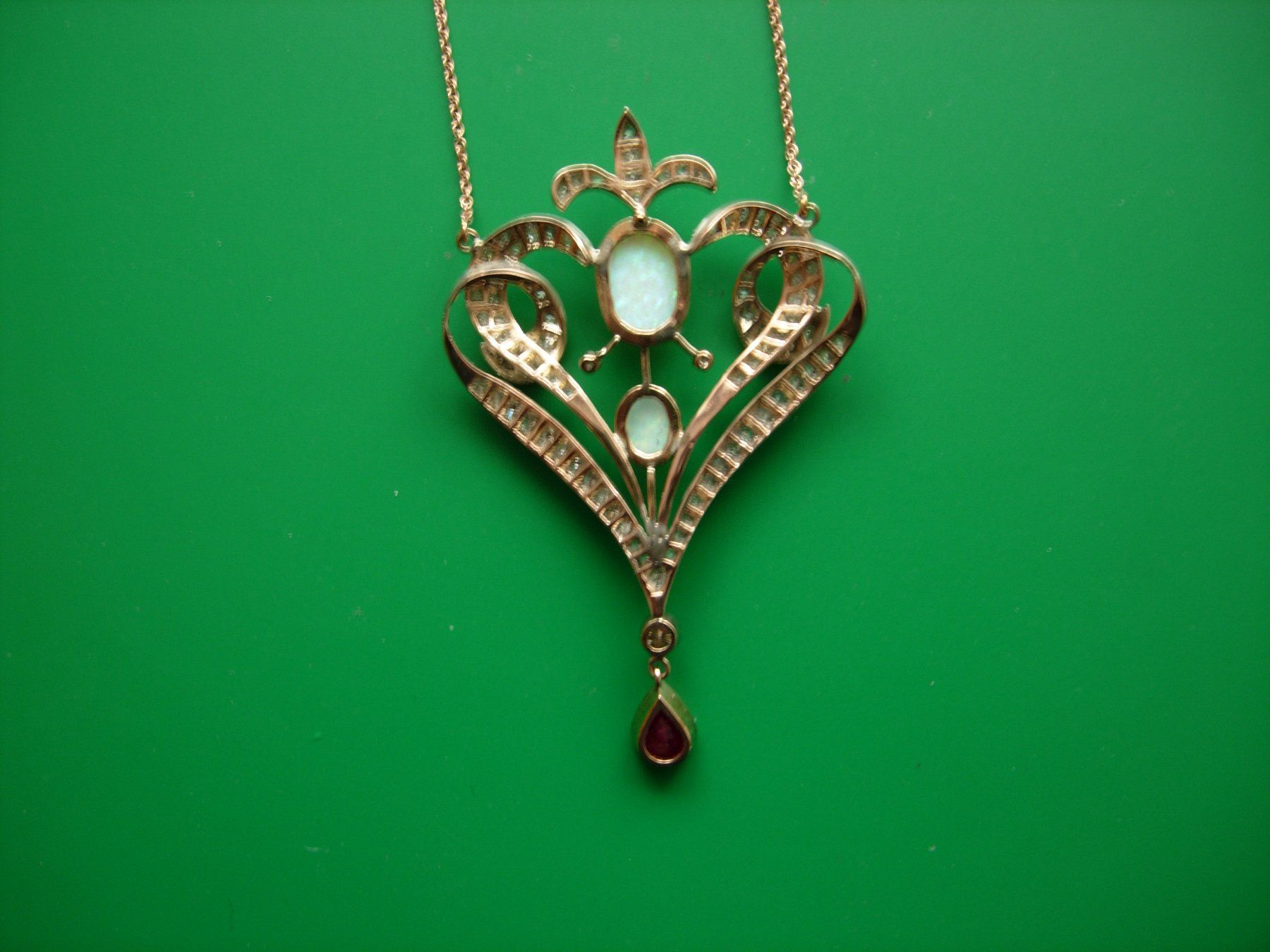 Ciondoli: Jugendstil-Anhänger,14 K.Gold – Usato da Luzern venduto da Lucernauno 4