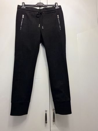 Damen Jogginghose schwarz mit Reissverschluss Grösse M