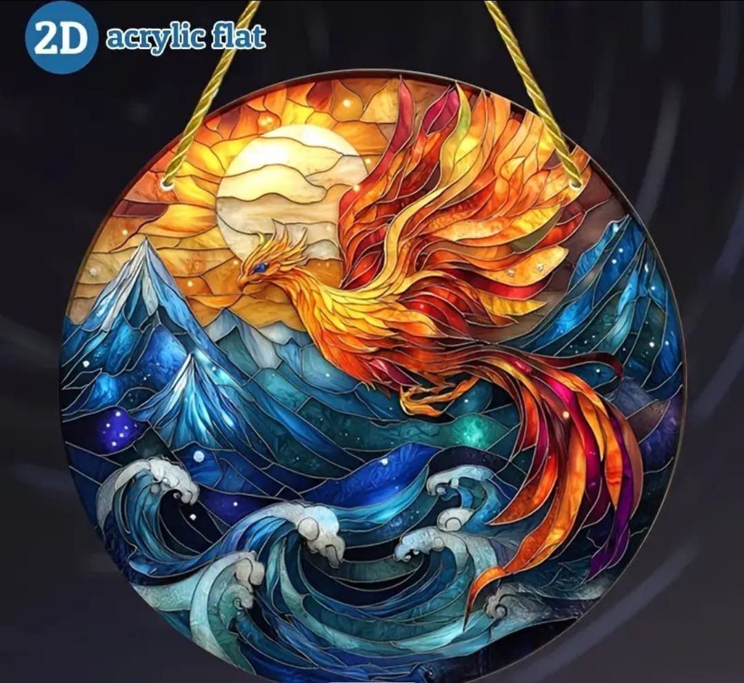 Poster & Bilder: Fensterbild Acryl Phönix 15cm – Neu und originalverpackt aus Walenstadt von emynmuil1