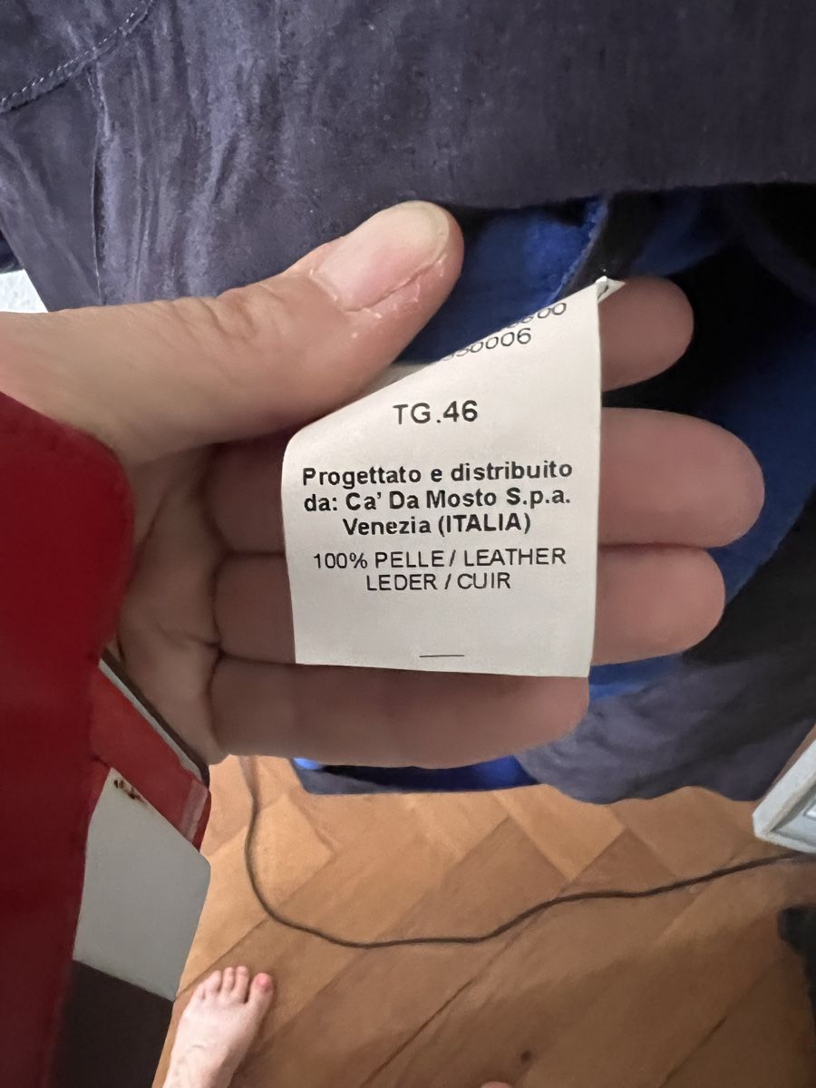 Cappotti: Ledermantel Seventy, Gr. 40 , blau – Usato da Solothurn venduto da Brini06 4