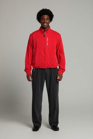 Tommy Hilfiger Rote Windbreaker Jacke - Größe M