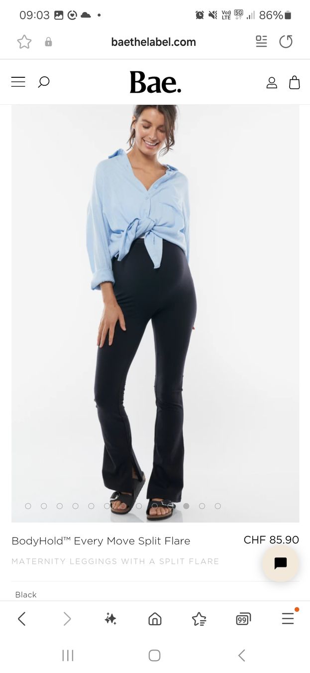 Leggings: Umstandsleggings flared, schwarz – Nuovo (secondo la descrizione) da Widnau venduto da niccli