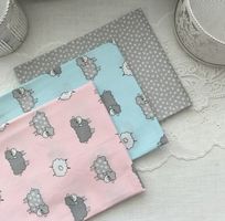 Dekostoff Baumwolle Set 3 Stück 50 x 80 cm