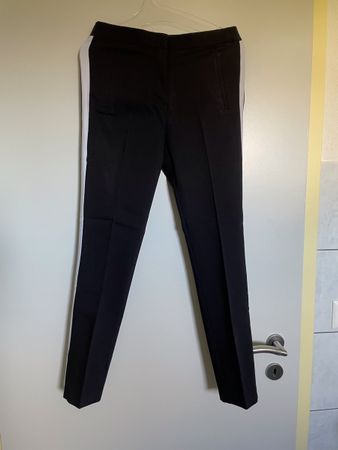 Pantalon Zara Collection noir avec bande blanche - Taille M