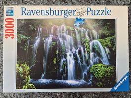 Puzzle 3000 Teile Wasserfall auf Bali