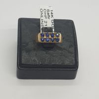 Echt 14K Gold - Saphir Ring