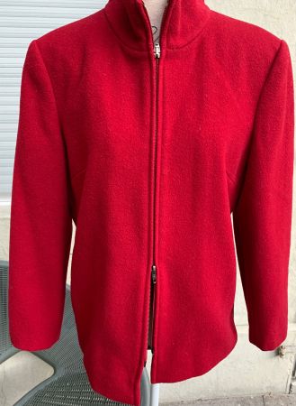 Super petite veste de ville 80%laine bouillie MADELEINE t.38