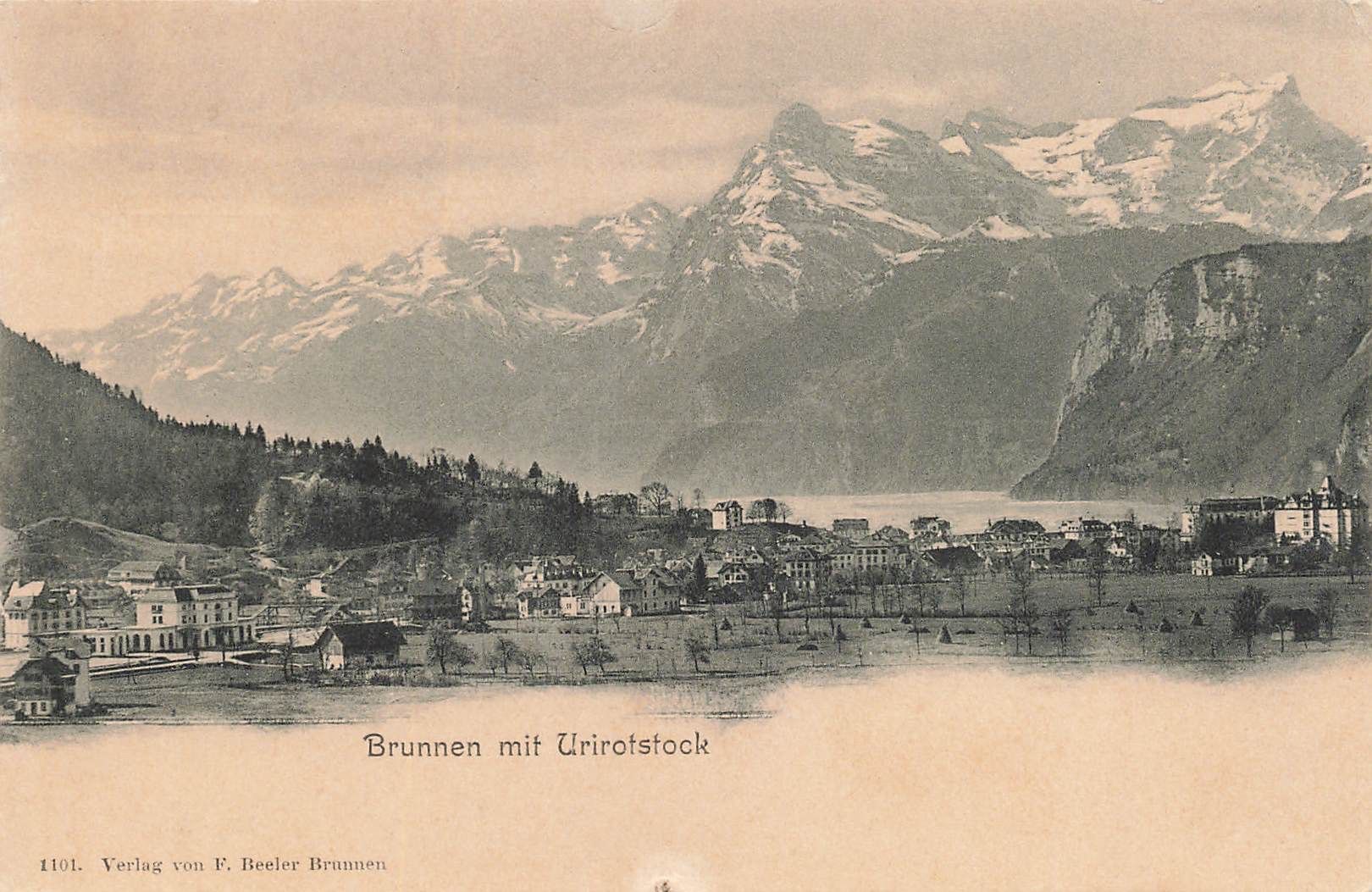 Cartoline postali: Brunnen mit urirofstock – Usato da Biasca venduto da Blenio71