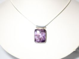 endentif / Anhänger Argent 925 & Charoite / Charoit - NEUF