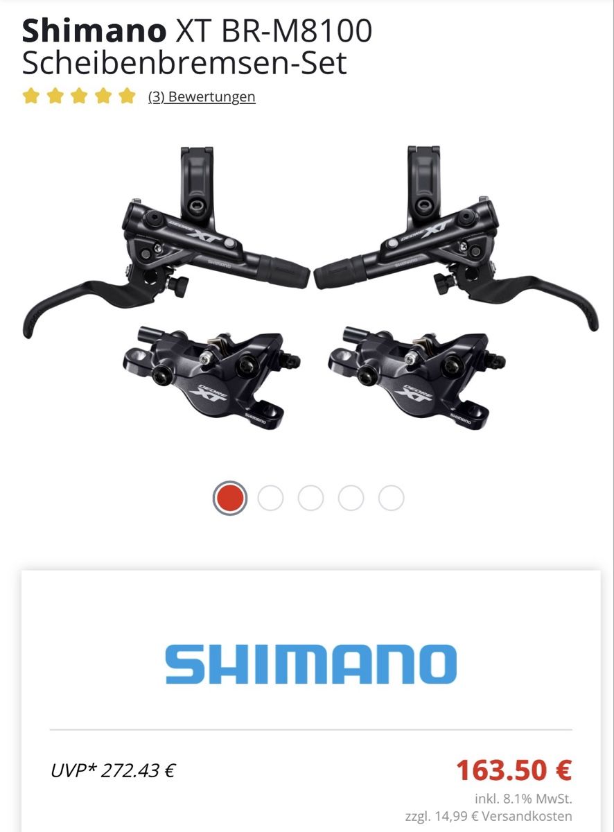 Shimano Pièces détachées: Shimano XT Scheibenbremsen-Set – Neuf avec emballage d'origine à Menziken par oli_pc2z