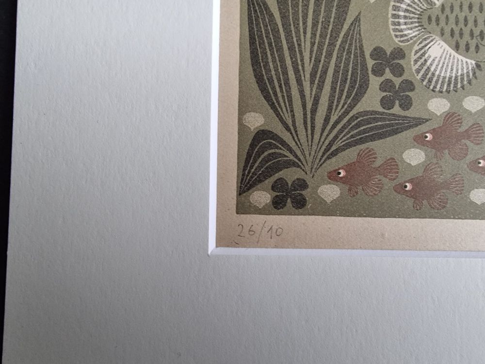 ARMIN HARTUNG LITHOGRAPHIE SIGNIERT NUMMERIERT MIT PASSEPART 3