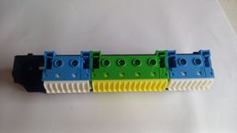 Hager N- und PE-Klemmblock-Kombination 3-teilig (400 V)