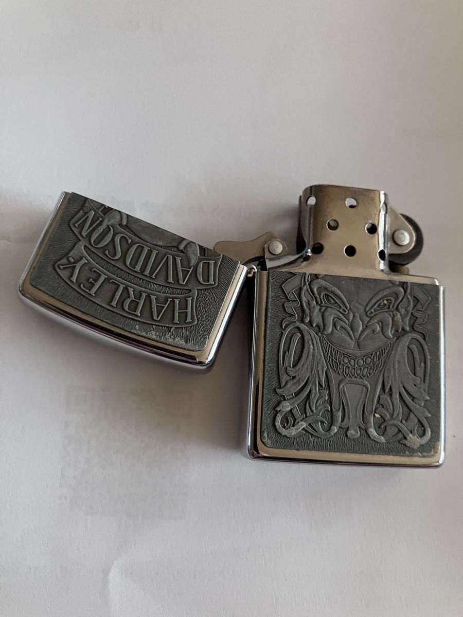 Zippo Feuerzeuge: Zippo  Harley Davidson mit Ledertasche – Gebraucht aus opfikon von reko51 2