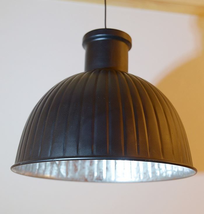Kronleuchter & Deckenlampen: Industrielampe Metall schwarz silber – Neu und originalverpackt aus Bottighofen von traumlampen 1