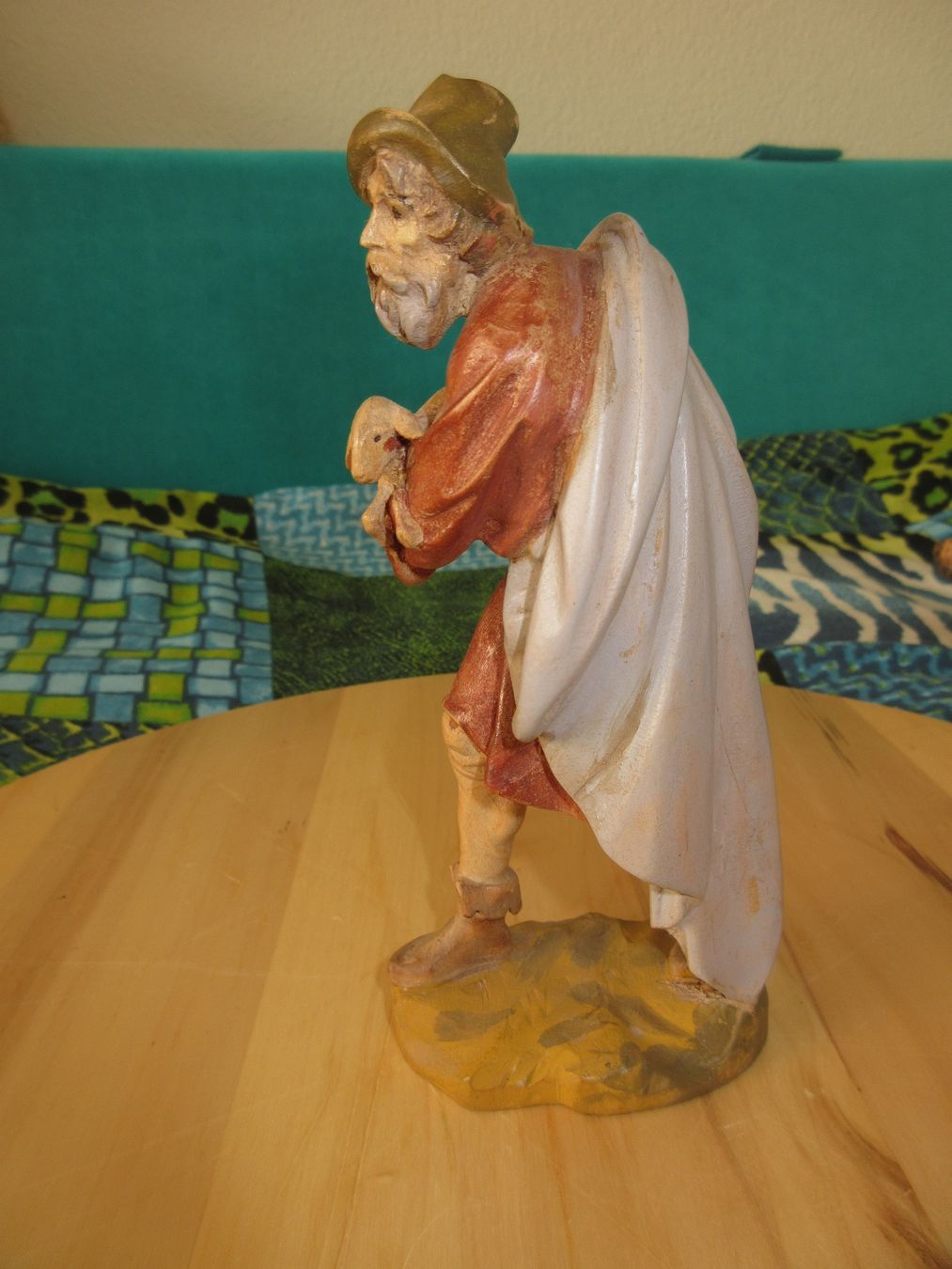 Statuette: Montafoner Krippenfiguren, Schafhirt,  E. Pfefferkorn, Holz – Usato da Egg b. Zürich venduto da Mogli93 3