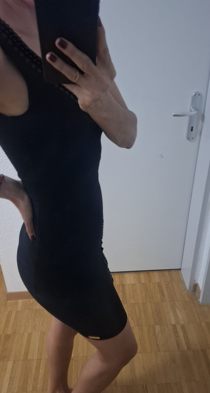 Vestiti: Sexy, schwarzes Kleid mit Spitze, Grösse Einheitsgrösse – Usato da Siebnen venduto da kar_gxl6 4