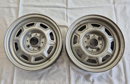2 Stück Original BMW E21 Stahlfelgen  5Jx13 ET29, 4Loch