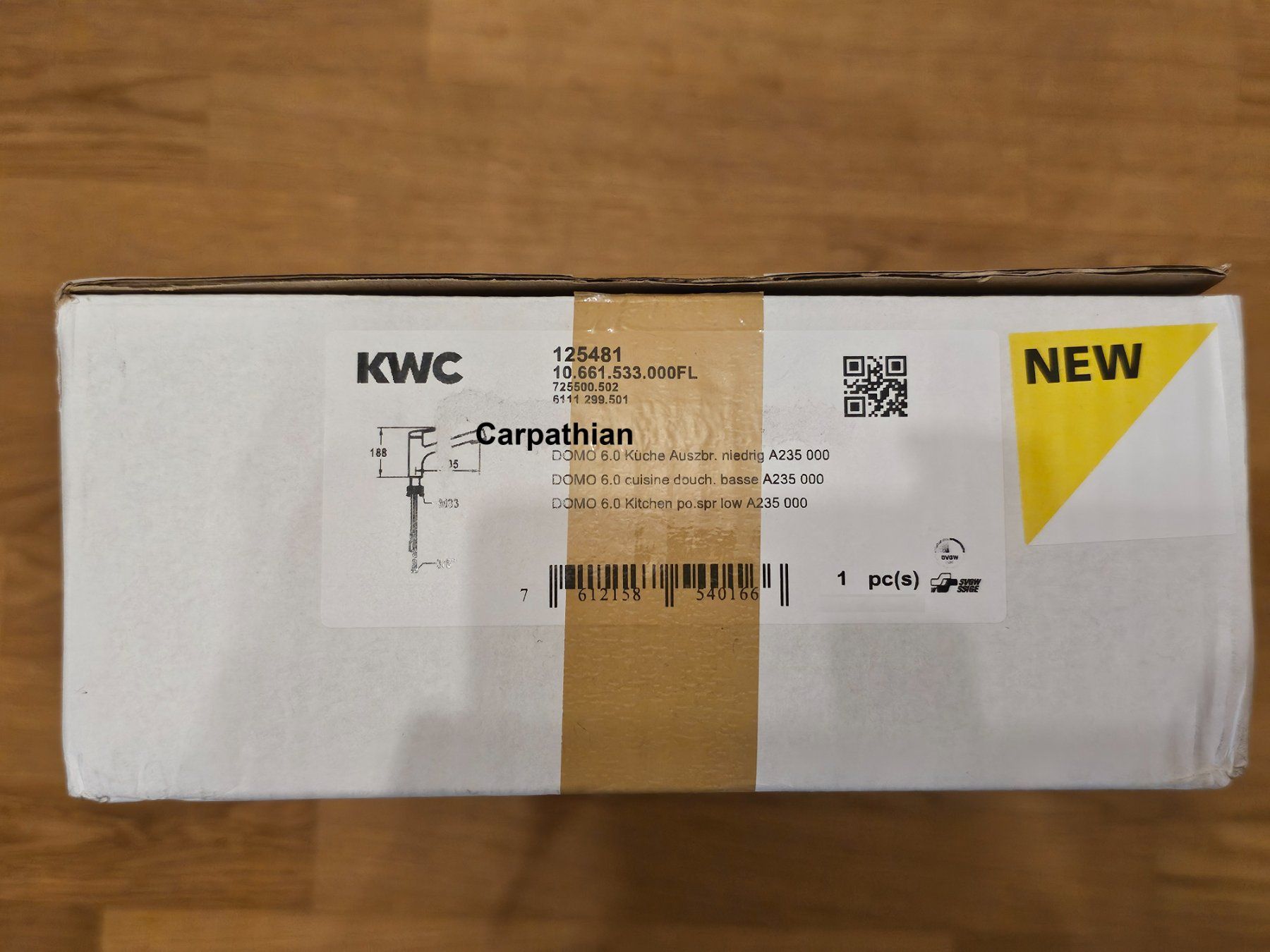 Kwc Armaturen: KWC Domo 6.0 Küchenmischer / niedrig Version – Neu und originalverpackt aus Unterlunkhofen von Carpathian 5