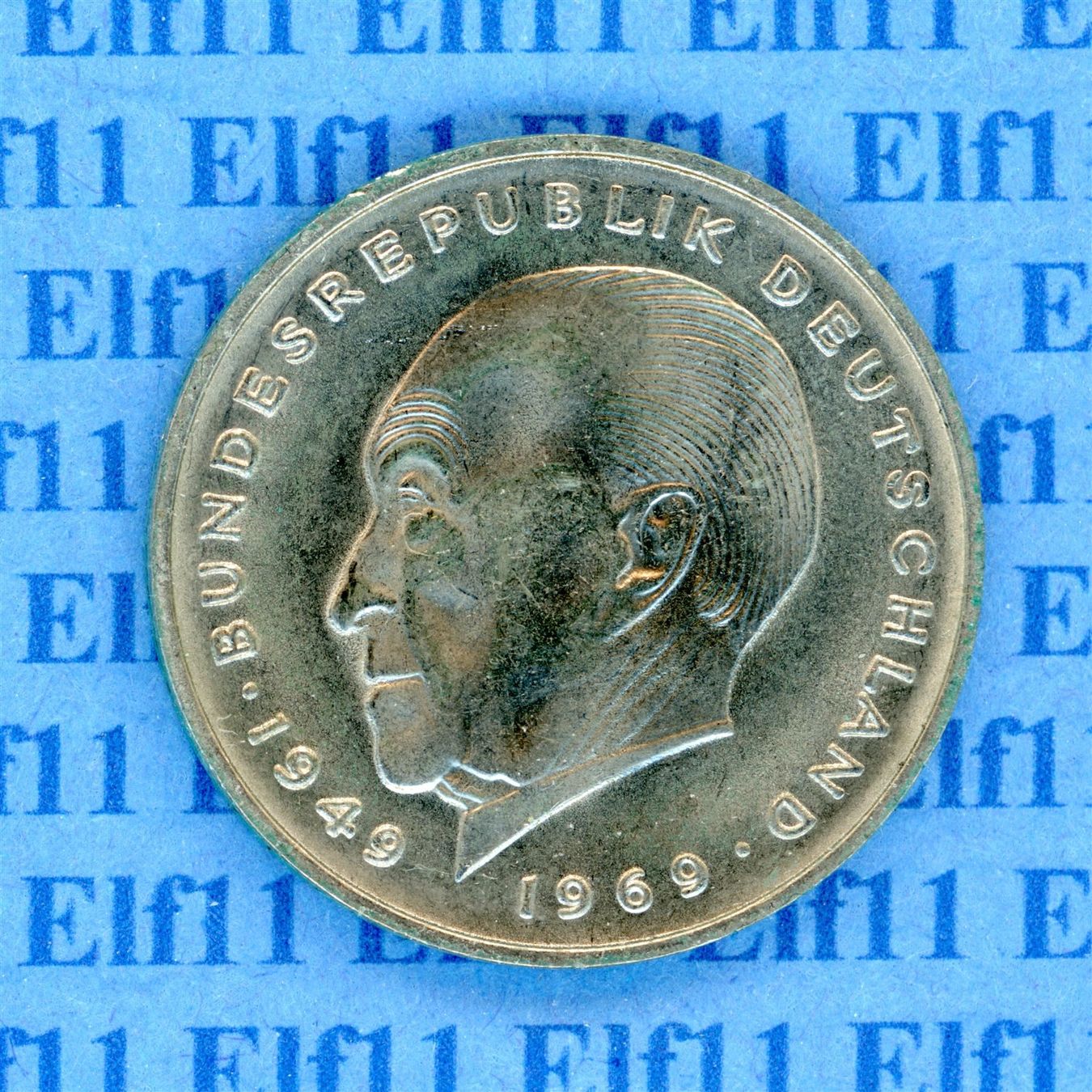 Tutti le monete: DEM___2.00 1972F Adenauer stgl 2 Deutsche Mark – Nuovo (secondo la descrizione) da Widnau venduto da Elf11 1