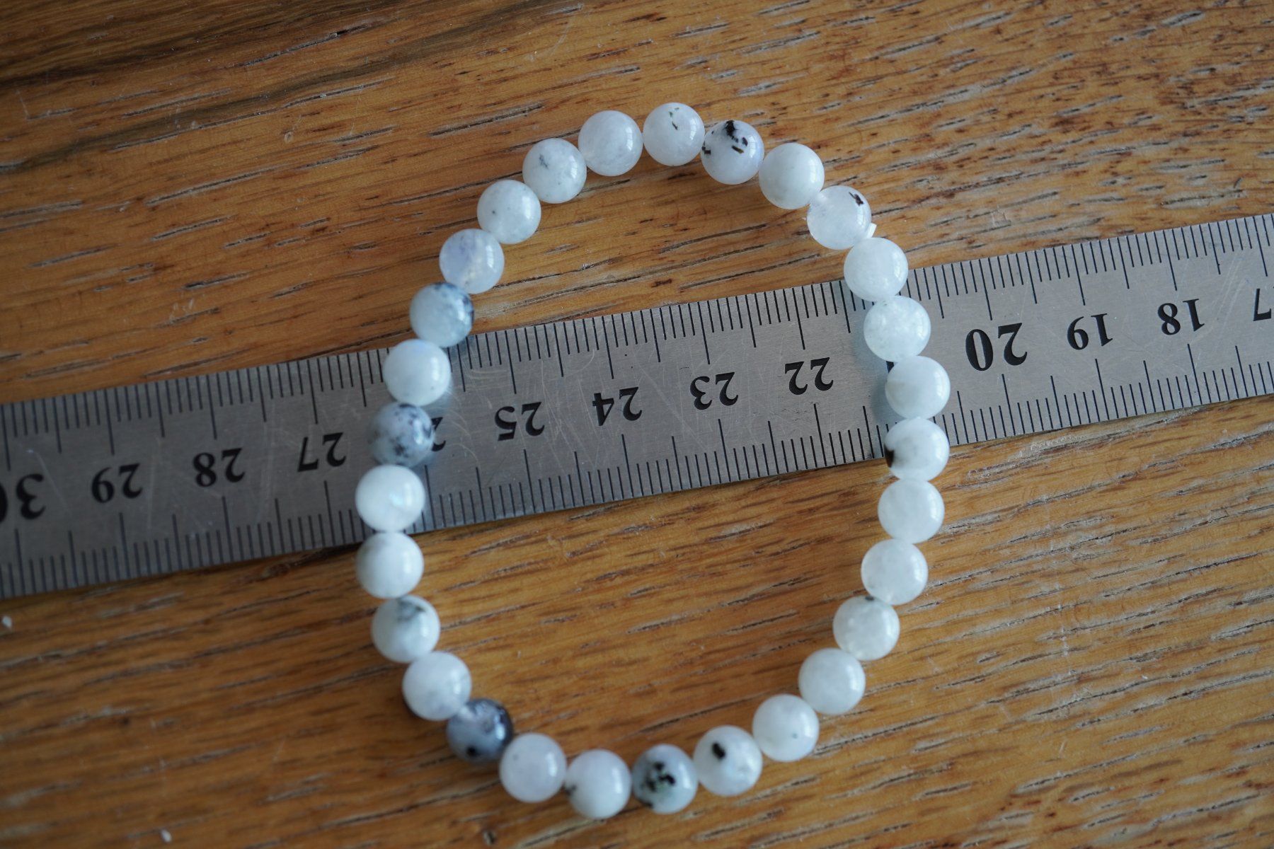 Minerali & Pietre curative: Mondstein  6mm   Kugel  Armband – Nuovo e nell'imballaggio originale da Eschenbach SG venduto da topstone 1