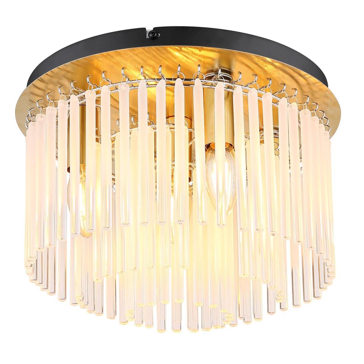 Lampadari & plafoniere: Deckenleuchte, Glasstäbe, Gold, 32 cm Ø – Nuovo (secondo la descrizione) da Kreuzlingen venduto da Smart-Light