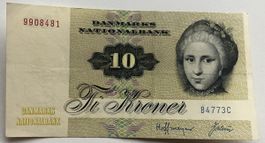 10 Kronen Dänemark 1977, xf+