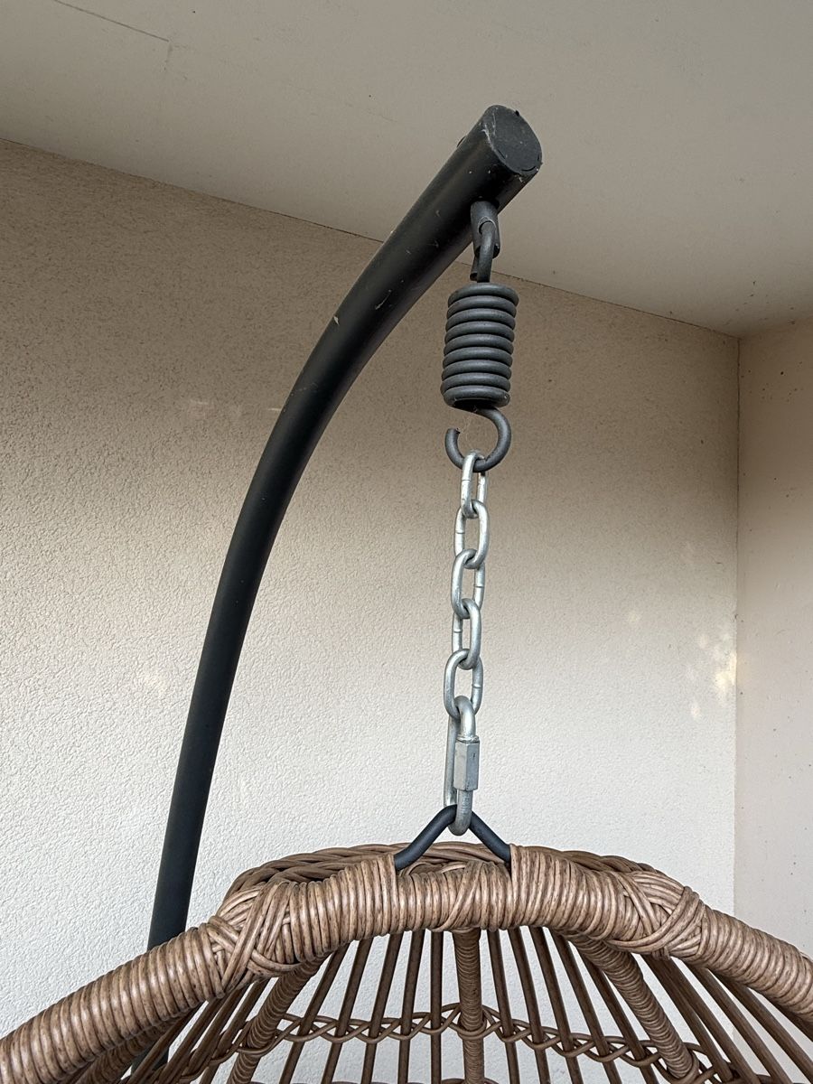 Poltrone pensili da giardino: Hängesessel Norica mit Gestell, beige – Usato da Otelfingen venduto da Otto4 3