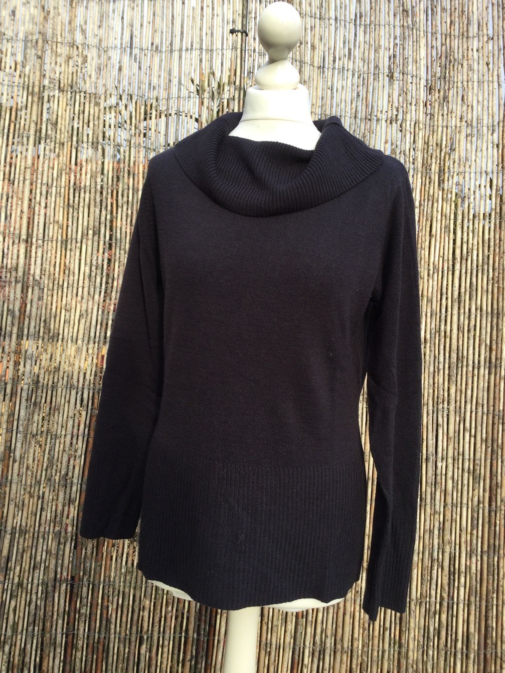 C&A Maglioni & Felpe: Pull-over brun foncé grand col YESSICA, taille M – Usato da Agiez venduto da chouchanelle 2