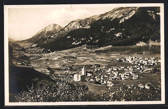Cartoline postali: Savognin im Oberhalbstein, Ortsansicht a – Usato da Berlin venduto da bartko-reher