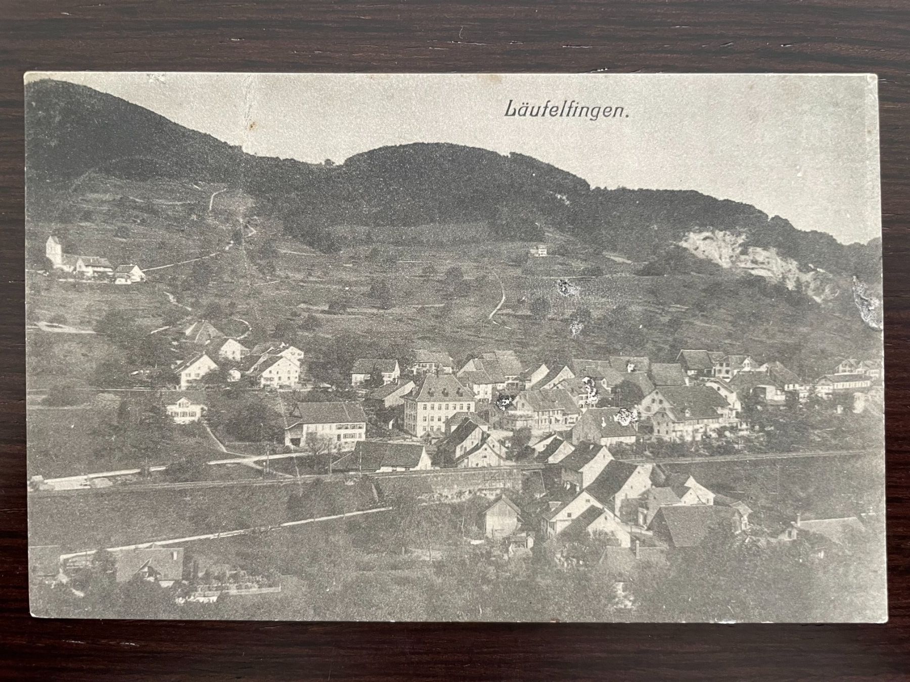 Cartoline postali: LÄUFELFINGEN Ortsansicht, 1918 – Usato da Wald ZH venduto da TLILEF