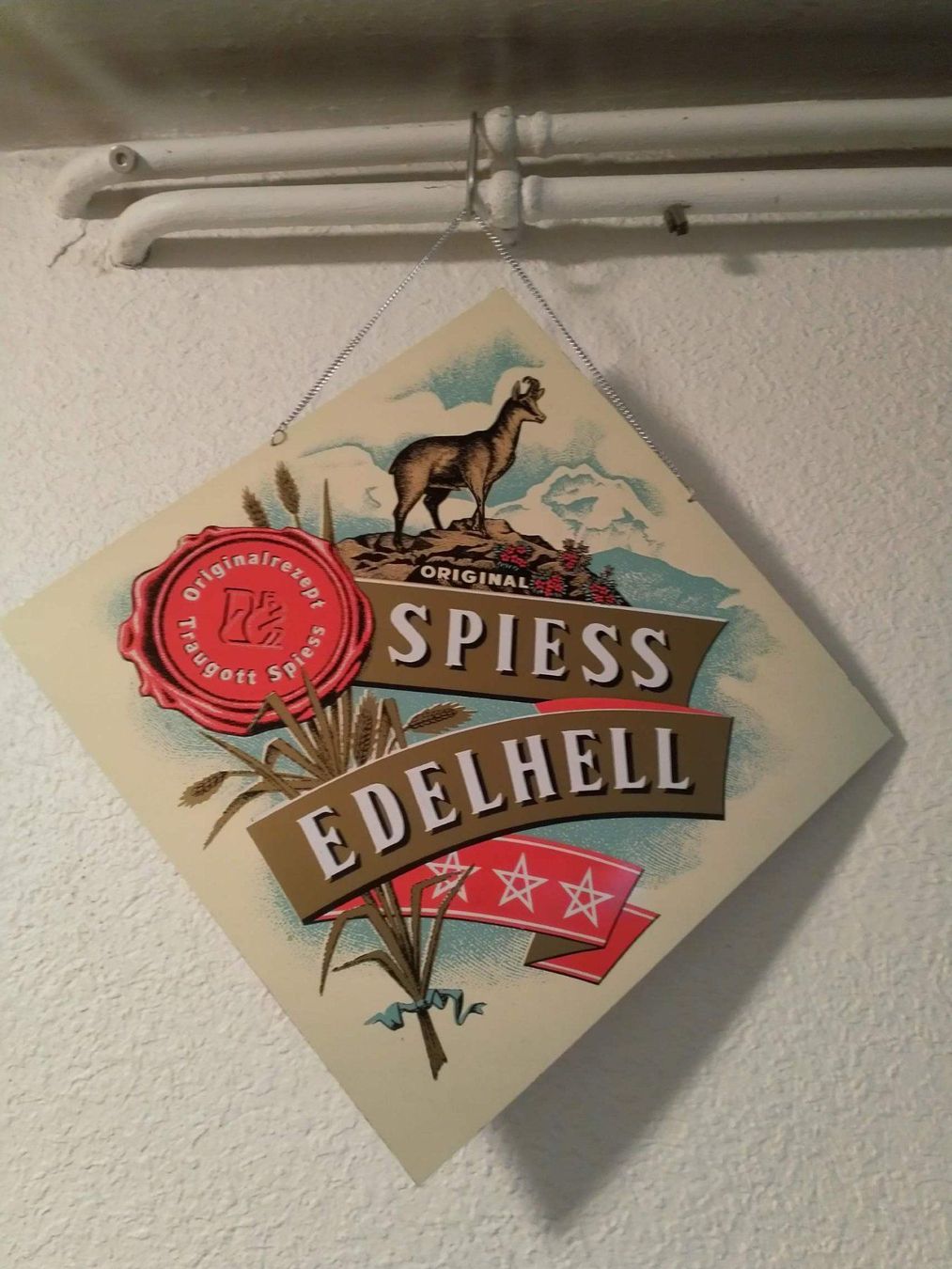 Insegne: Blechschild Spiess Edelhell Deutschland – Usato da stettlen venduto da VintageBern_ch 1