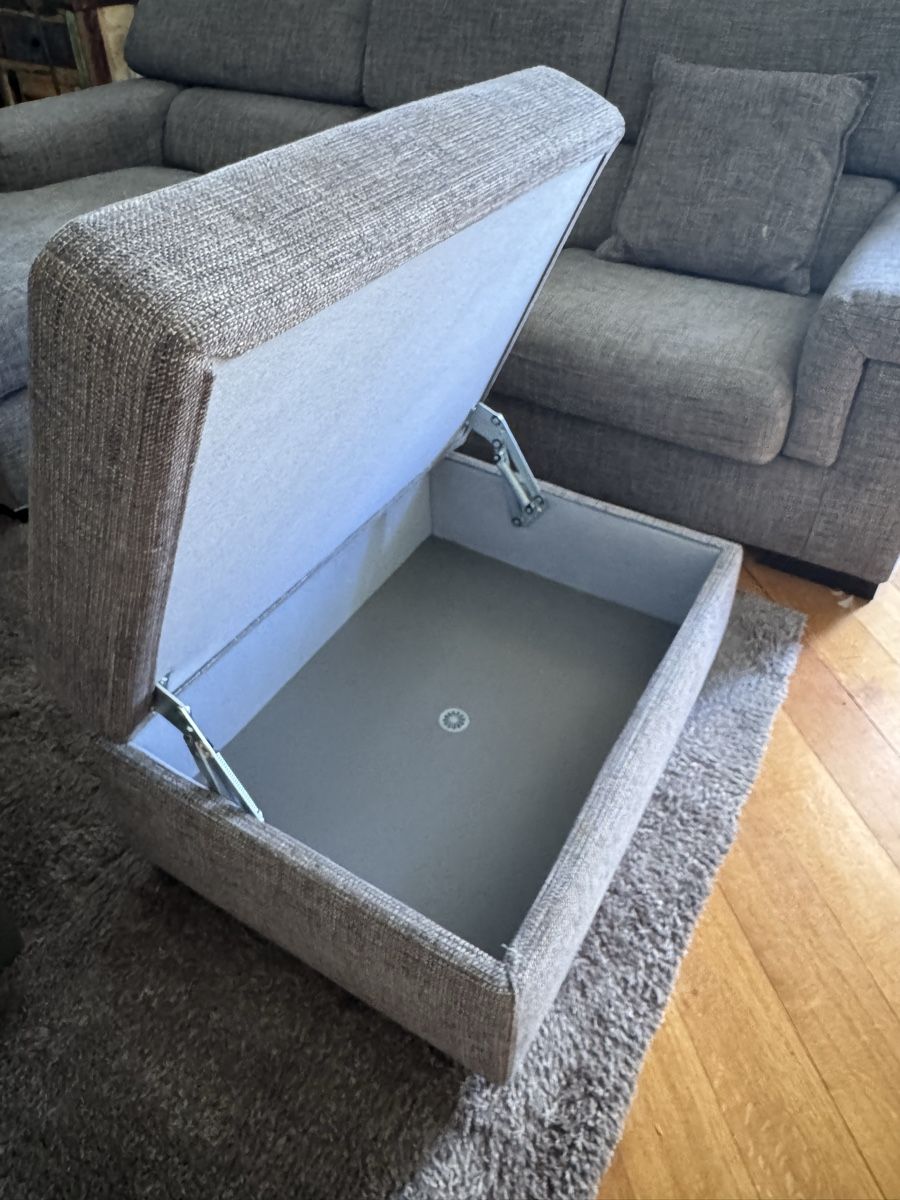 Sofas: Canapé d'angle gris avec coffre – Gebraucht aus Lausanne von Sowahl1 3