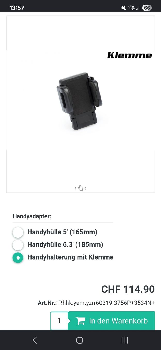 Staffe: Puig Handyhalterung Yamaha R6 – Nuovo (secondo la descrizione) da Fislisbach venduto da captn_mah