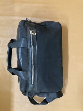 Tasche für Büro und Sport etc. Segeltuch, Leder