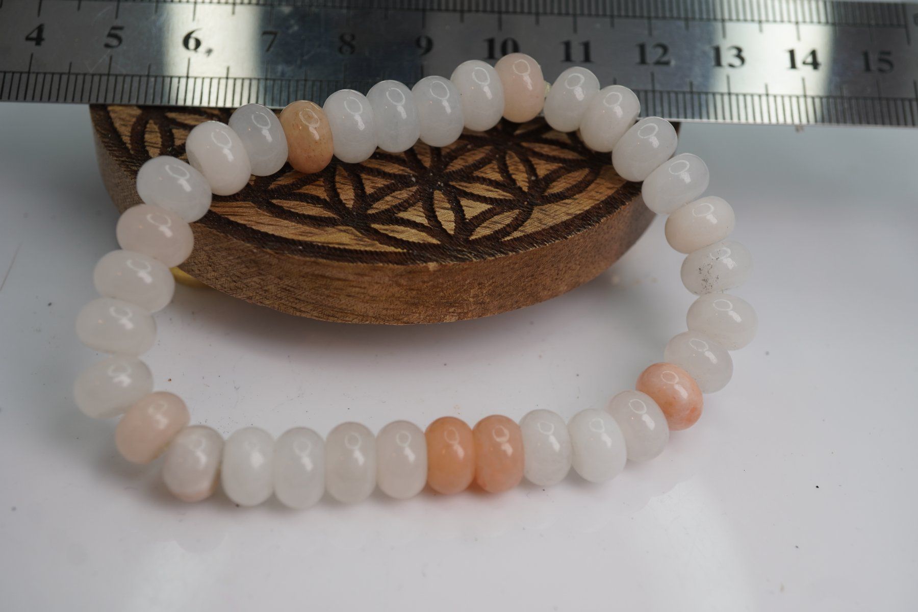 Minerali & Pietre curative: Mondstein   Armband Donuts  ab 1.- Auktion – Nuovo e nell'imballaggio originale da Eschenbach SG venduto da topstone 6