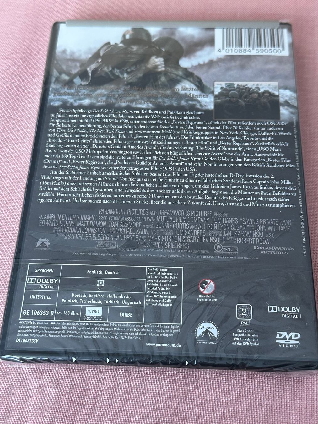 Tutti i DVDs: Der Soldat James Ryan DVD – Nuovo e nell'imballaggio originale da Zwingen venduto da veilchen_123 1